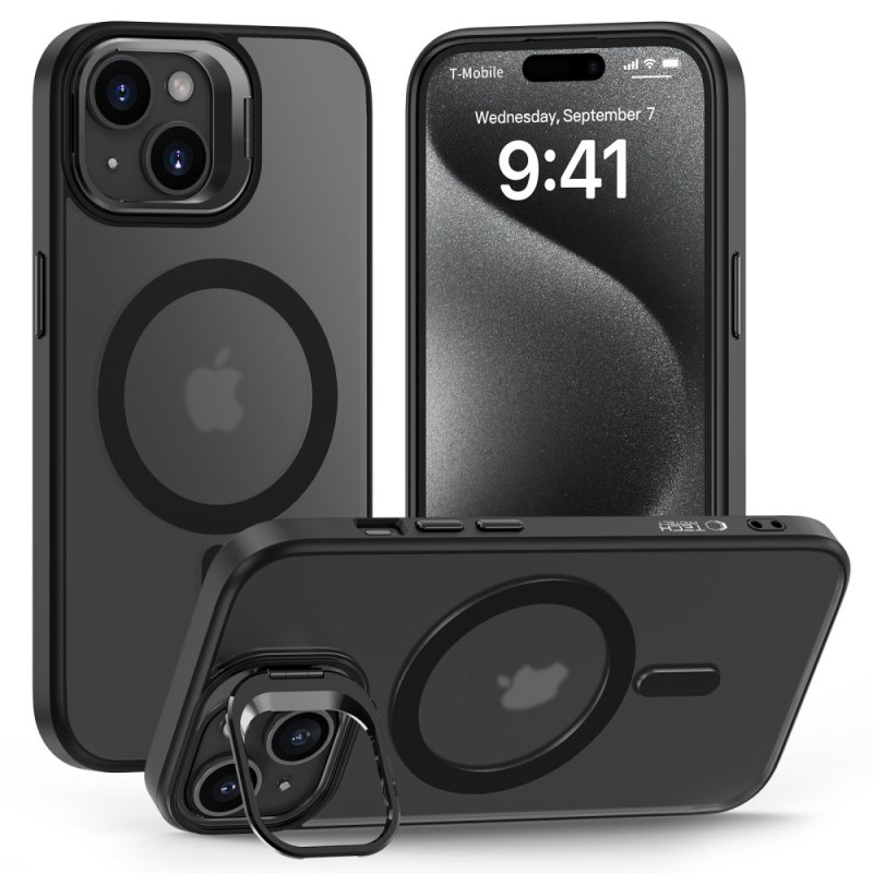 Tech-Protect MagStand MagSafe dėklas su stovu iPhone 15 - juodas