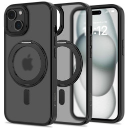 Tech-Protect MagRing MagSafe dėklas su stovu iPhone 15 - juodas