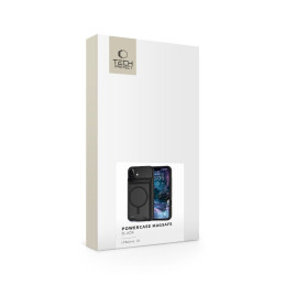 Tech-Protect PowerCase MagSafe dėklas su 7000 mAh maitinimo bloku, skirtas iPhone 16 - juodas