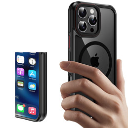 Tech-Protect MagHybrid MagSafe dėklas iPhone 15 Pro - juodas