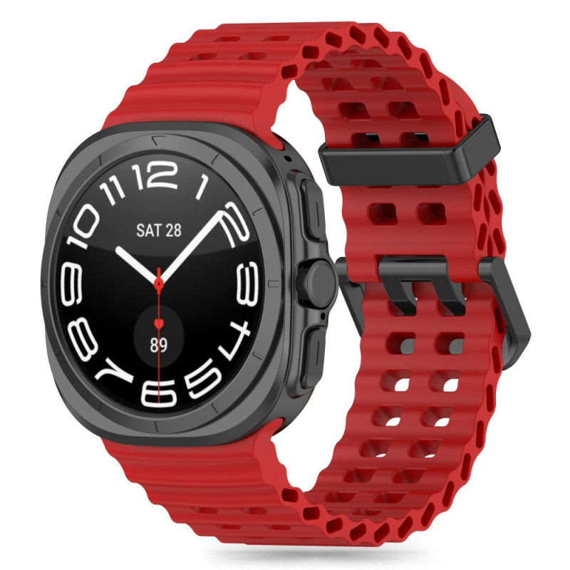 Tech-Protect IconBand Pro dirželis, skirtas Samsung Galaxy Watch Ultra (47 mm) - raudonas