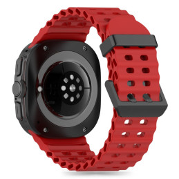 Tech-Protect IconBand Pro dirželis, skirtas Samsung Galaxy Watch Ultra (47 mm) - raudonas