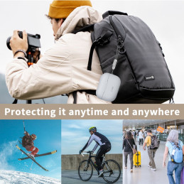 Tech-Protect silikoninis dėklas Apple AirPods Pro 1/ 2 - smėlio spalvos