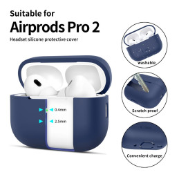 Tech-Protect silikoninis dėklas, skirtas Apple AirPods Pro 1/ 2 - mėlynas