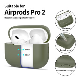 Tech-Protect silikoninis dėklas Apple AirPods Pro 1/ 2 - žalias