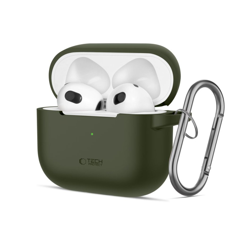 Tech-Protect Silicone Hook dėklas Apple AirPods 3 - žalias