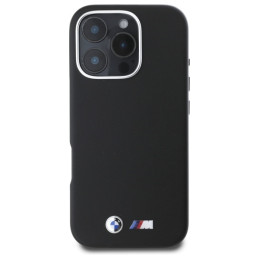 BMW M Smooth Full Wrapped Metal MagSafe dėklas iPhone 16 Pro - juodas