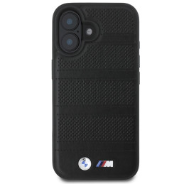 BMW M perforuota ir susiūta linija MagSafe dėklas iPhone 16 - juodas
