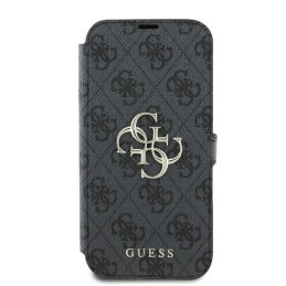 Guess 4G Metal Logo dėklas iPhone 16 Plus - juodas