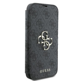 Guess 4G Metal Logo dėklas iPhone 16 Plus - juodas