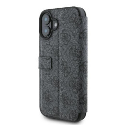 Guess 4G Metal Logo dėklas iPhone 16 Plus - juodas