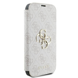 Guess 4G Metal Logo dėklas iPhone 16 Plus - rožinis