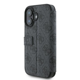 Guess 4G Metal Logo dėklas iPhone 16 - juodas