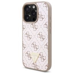 Guess New 4G Triangle dėklas iPhone 16 Pro - baltas