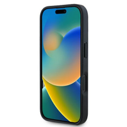 Guess New 4G Triangle dėklas iPhone 16 Pro - juodas