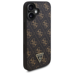 Guess New 4G Triangle dėklas iPhone 16 Plus - juodas