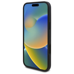 Guess New 4G Triangle dėklas iPhone 16 Plus - juodas