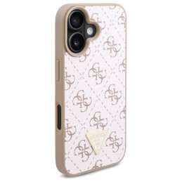 Guess New 4G Triangle dėklas iPhone 16 - baltas