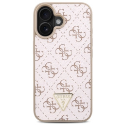 Guess New 4G Triangle dėklas iPhone 16 - baltas