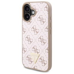 Guess New 4G Triangle dėklas iPhone 16 - baltas