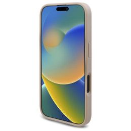 Guess New 4G Triangle dėklas iPhone 16 - baltas