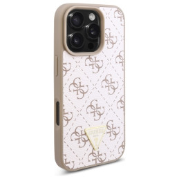 Guess New 4G Triangle dėklas iPhone 16 Pro Max - baltas