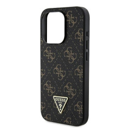 Guess New 4G Triangle dėklas, skirtas iPhone 16 Pro Max - juodas