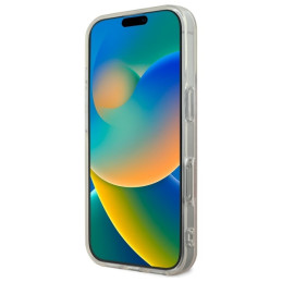 Guess IML 4G MagSafena iPhone 16 Pro dėklas - rožinis
