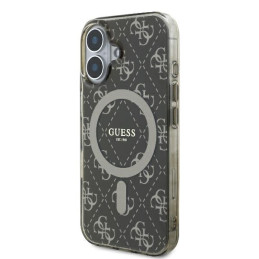 Guess IML 4G Background MagSafe dėklas iPhone 16 Plus - rudas