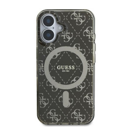 Guess IML 4G Background MagSafe dėklas iPhone 16 Plus - rudas