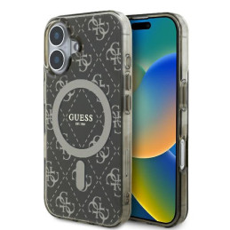 Guess IML 4G Background MagSafe dėklas iPhone 16 - rudas