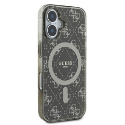 Guess IML 4G Background MagSafe dėklas iPhone 16 - rudas