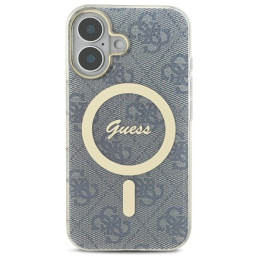 Guess IML 4G MagSafe dėklas iPhone 16 - mėlynas