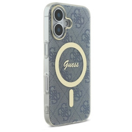 Guess IML 4G MagSafe dėklas iPhone 16 - mėlynas