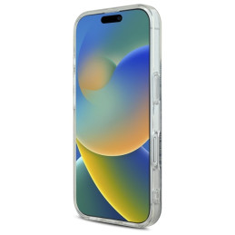 Guess IML 4G MagSafe dėklas iPhone 16 - mėlynas