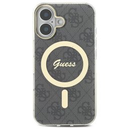 Guess IML 4G MagSafe dėklas iPhone 16 - juodas