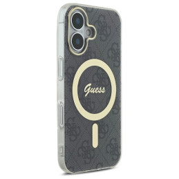 Guess IML 4G MagSafe dėklas iPhone 16 - juodas