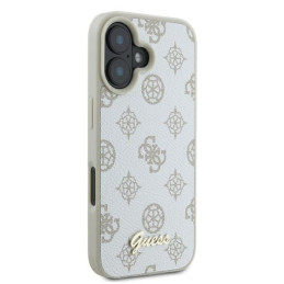 Guess Peony Script Logo MagSafe dėklas iPhone 16 - baltas