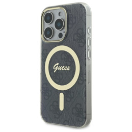 Guess IML 4G MagSafe dėklas iPhone 16 Pro Max - juodas