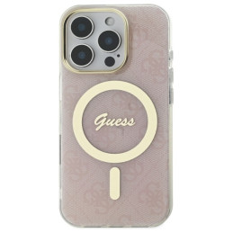 Guess IML 4G MagSafe dėklas iPhone 16 Pro Max - rožinis
