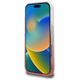 Guess IML Glitter Gradient MagSafe dėklas iPhone 16 Pro Max - rožinis