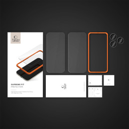 Tech-Protect Supreme Set grūdintas stiklas skirtas iPhone 16 Pro Max - skaidrus (3 vnt.)
