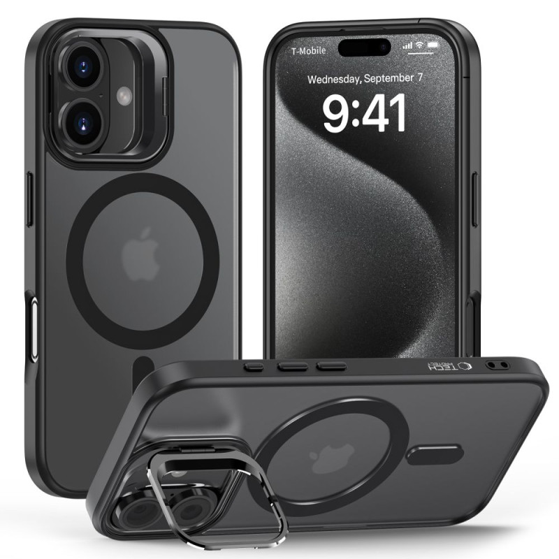 Tech-Protect MagStand MagSafe dėklas su stovu iPhone 16 - permatomas
