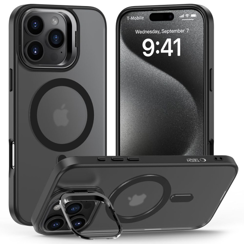 Tech-Protect MagStand MagSafe dėklas su stovu iPhone 16 Pro - permatomas