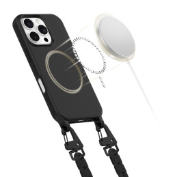 Tech-Protect MagNecklace MagSafe dėklas iPhone 16 Pro Max - juodas