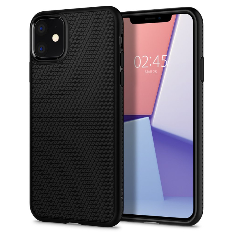 Spigen Liquid Air dėklas iPhone 11 - matinė juoda