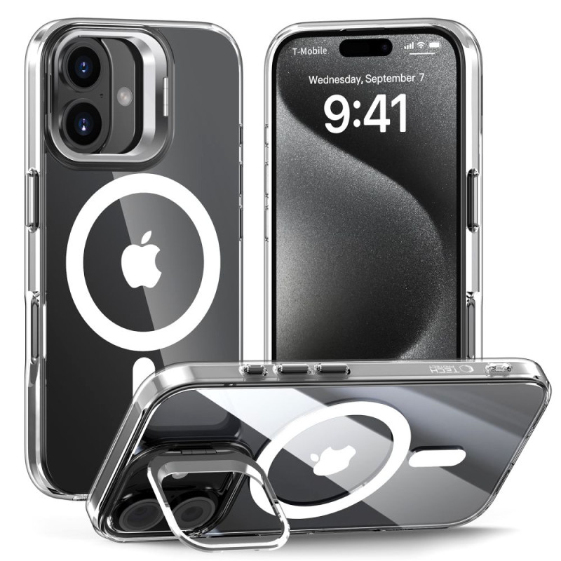 Tech-Protect MagStand MagSafe dėklas iPhone 16 - skaidrus