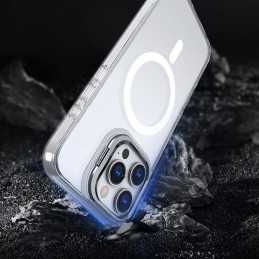 Tech-Protect MagStand MagSafe dėklas iPhone 16 Pro - skaidrus