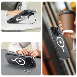 Tech-Protect MagStand MagSafe dėklas iPhone 16 Pro Max - skaidrus