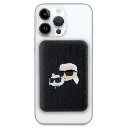 Powerbank Karl Lagerfeld Karl&Choupette galvos kaištis MagSafe indukcija 5000mAh 16W - juoda
